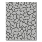 Quaint Pebble Arrangement Gray Rug