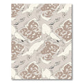 Abstract Beige Organic Flow Rug