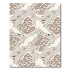 Abstract Beige Organic Flow Rug