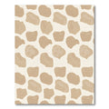Minimalist Beige Organic Spot Rug