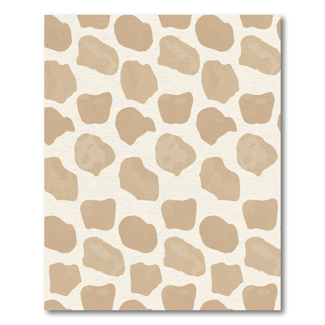 Minimalist Beige Organic Spot Rug