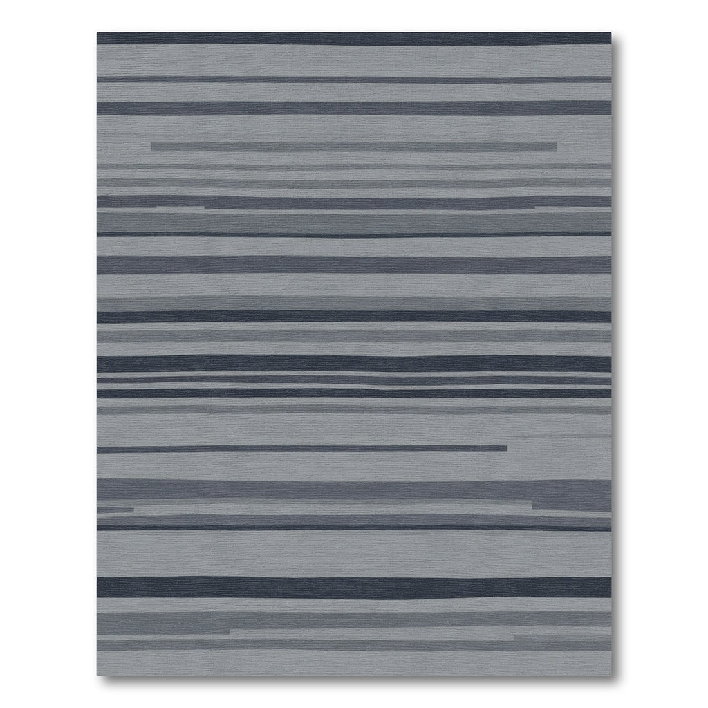 Subtle Gray Horizontal Line Rug