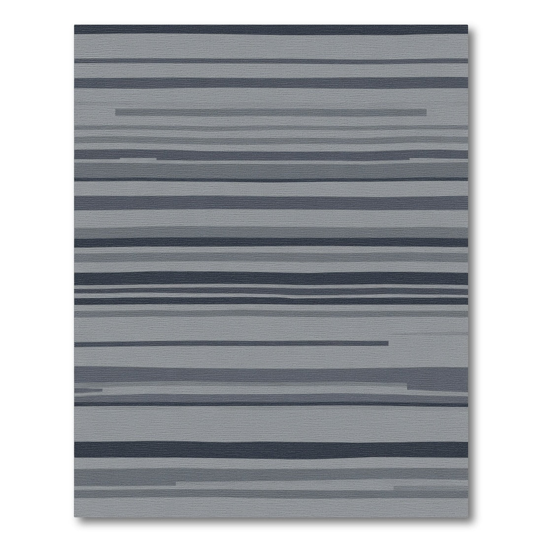 Subtle Gray Horizontal Line Rug