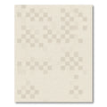 Soft Beige Pixelated Geometric Field Rug