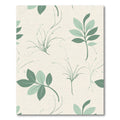 Calming Sage Botanical Branch Garland Rug