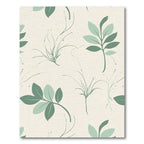 Calming Sage Botanical Branch Garland Rug