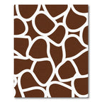 Brown White Giraffe Spots Rug
