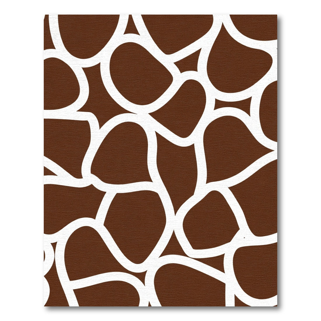 Brown White Giraffe Spots Rug