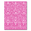 Pink Cartoon Character Maze Rug