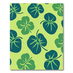 Tropical Green Leaf Meadow Rug