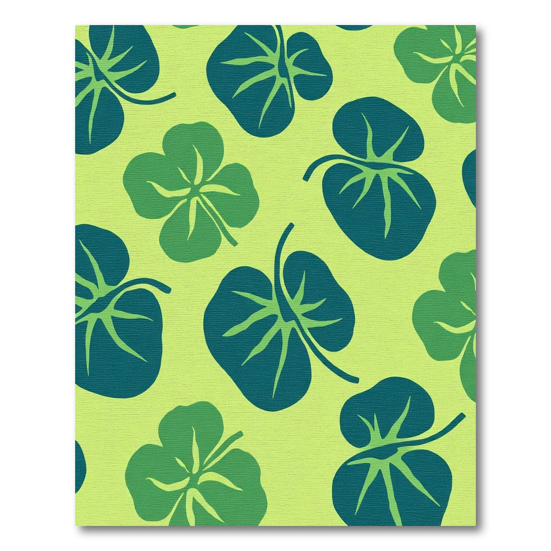 Tropical Green Leaf Meadow Rug