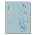 Pale Blue Abstract Cloud Shape Rug