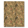 Tropical Toucan Parrot Foliage Rug