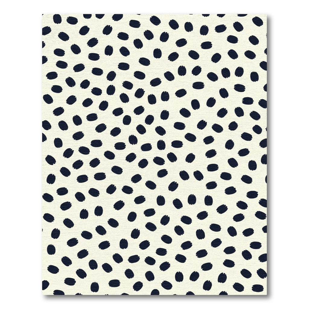 Dark Blue Dot Field Rug