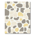 Organic Pebble Yellow Gray Abstract Rug