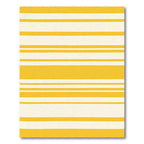 Golden Yellow Stripe Arrangement Rug
