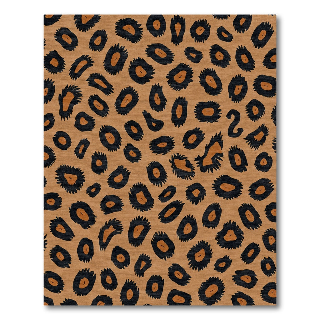 Brown Black Jaguar Spots Rug