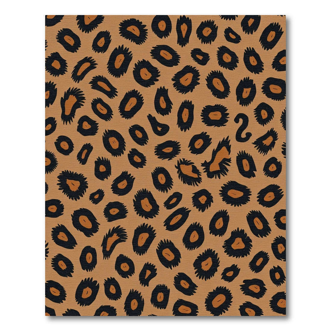 Brown Black Jaguar Spots Rug