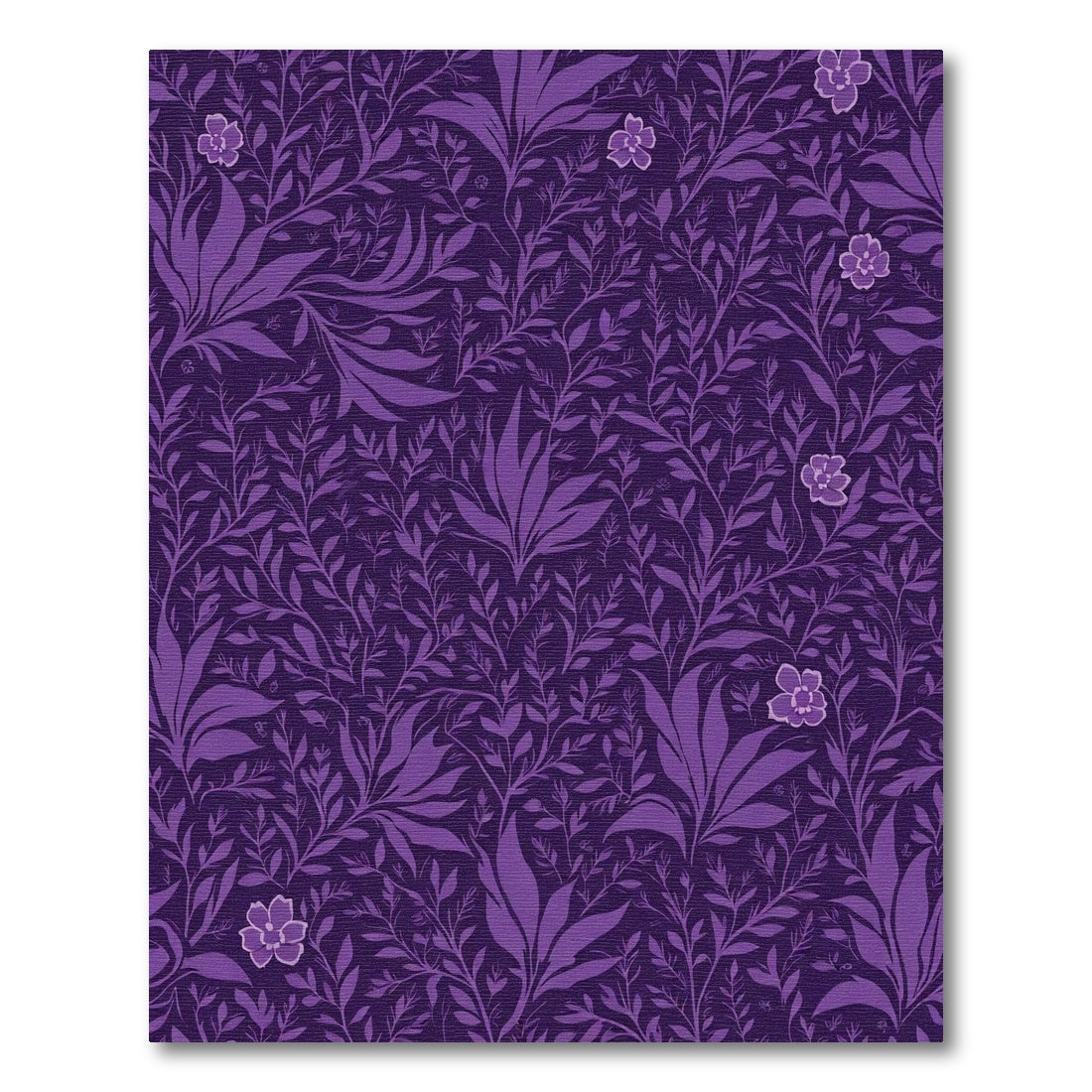 Deep Plum Botanical Garden Flourish Rug