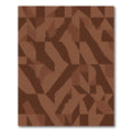 Earthy Tone Abstract Squared Rug