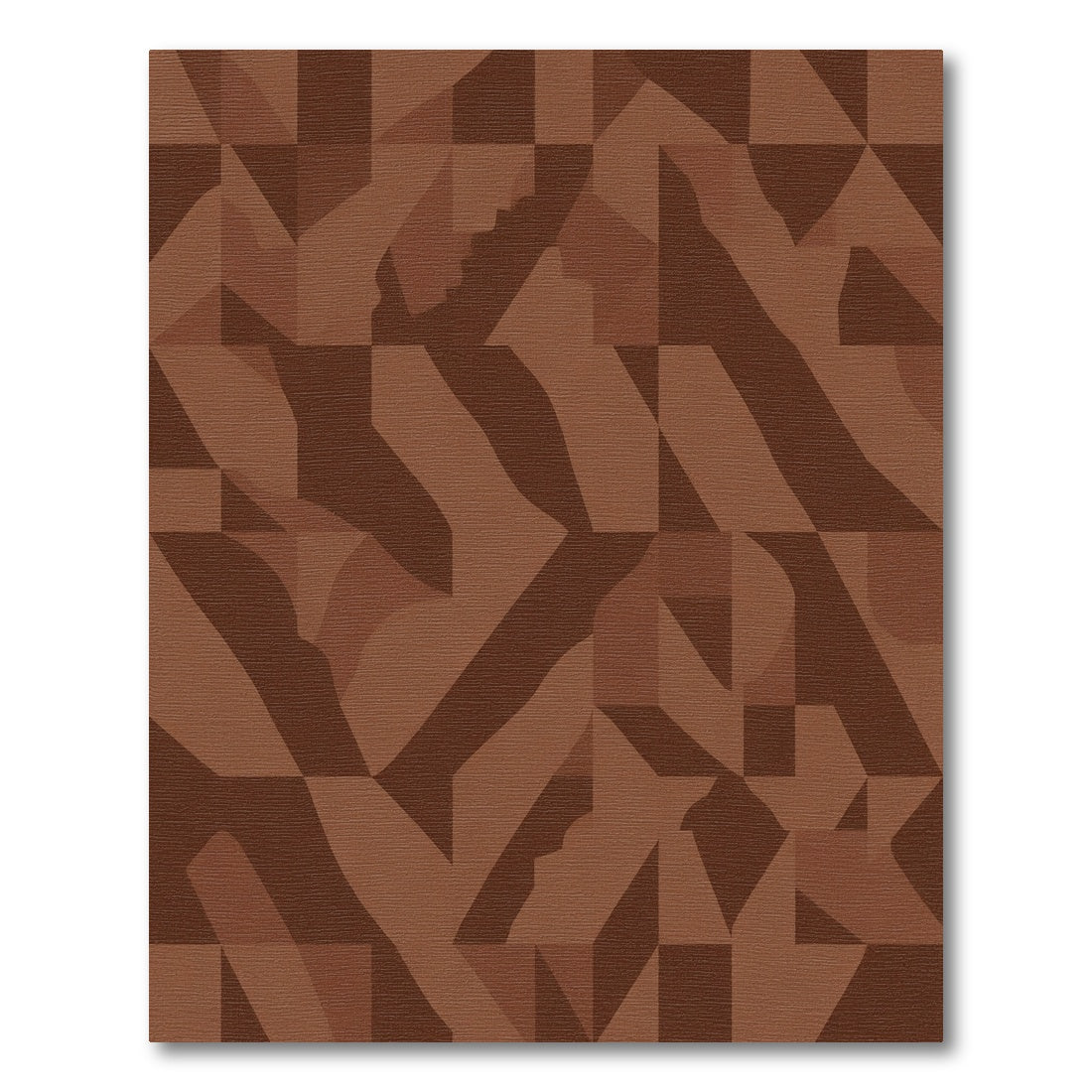Earthy Tone Abstract Squared Rug
