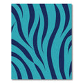 Ocean Blue Zebra Stripe Rug