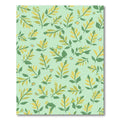 Whimsical Yellow Green Leaf Butterflies Rug
