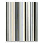Naval Blue Earthy Tone Striped Rug