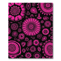 Vibrant Pink Floral Mandala Collage Rug