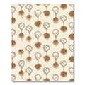 Earthy Brown Ochre Organic Droplets Rug
