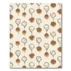 Earthy Brown Ochre Organic Droplets Rug