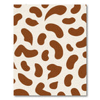 Brown Cream Irregular Shape Rug