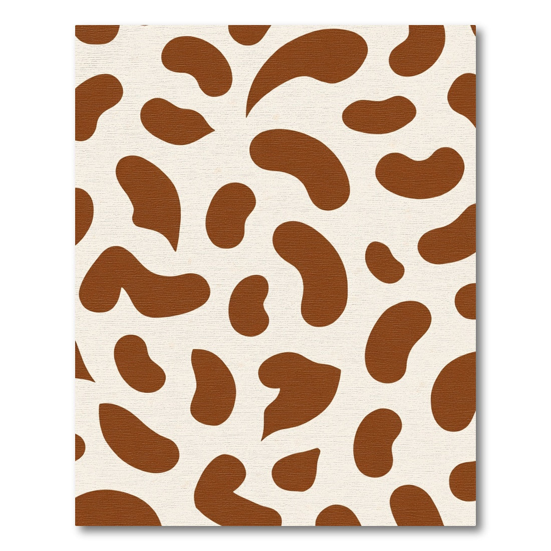 Brown Cream Irregular Shape Rug