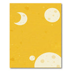 Yellow Moon Crescent Celestial Rug