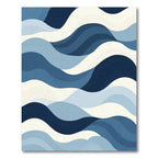 Flowing Abstract Ocean Wave Rug