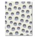 Cream Gray Blue Organic Bloom Rug