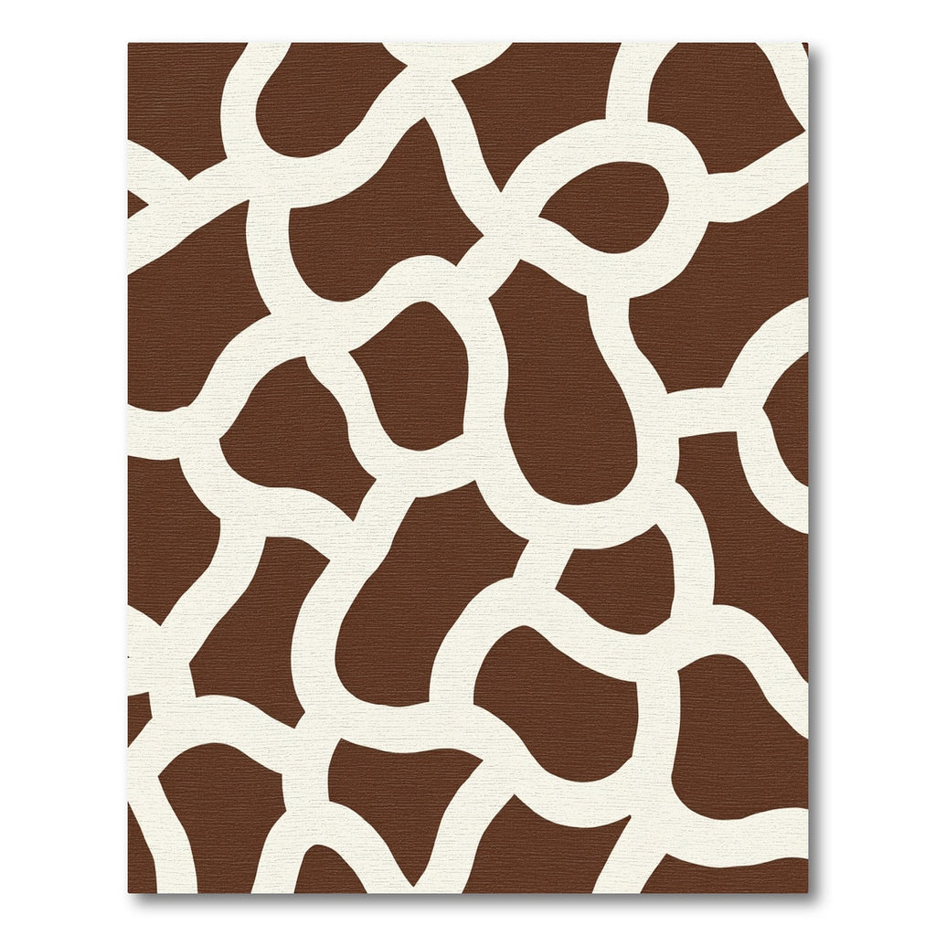 Brown Cream Organic Link Rug