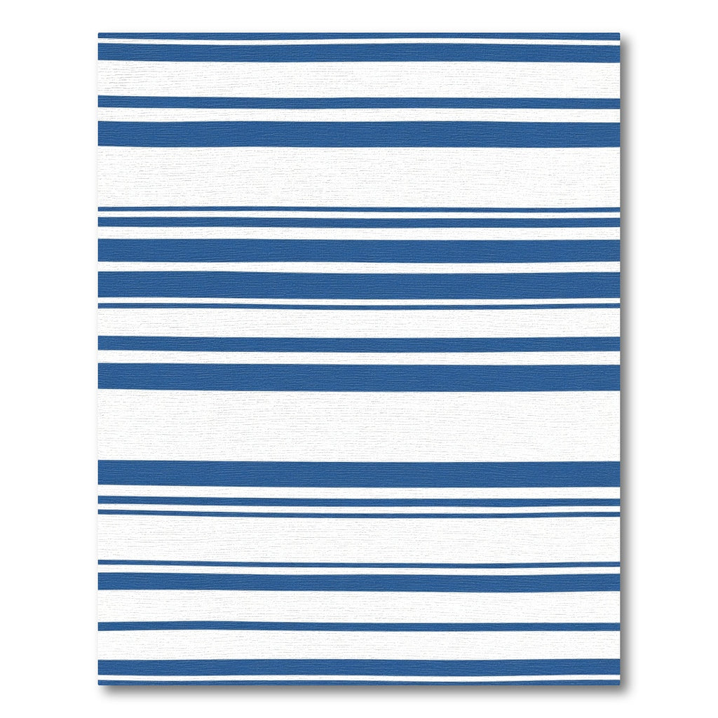 Classic Blue White Striped Rug