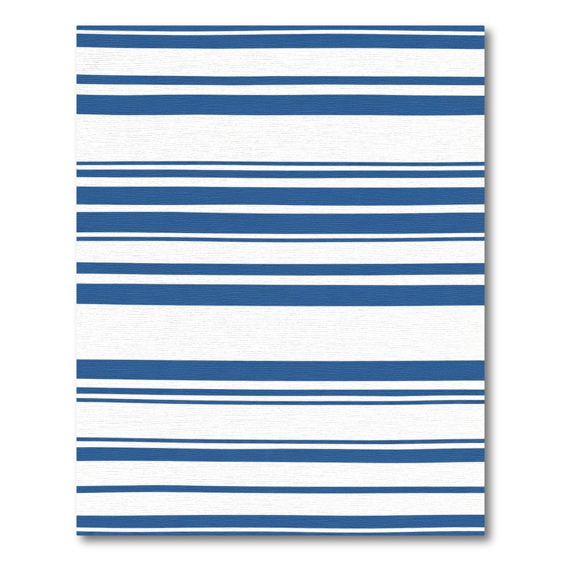 Classic Blue White Striped Rug