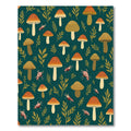 Mushroom Woodland Creatures Forest Rug