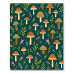 Mushroom Woodland Creatures Forest Rug