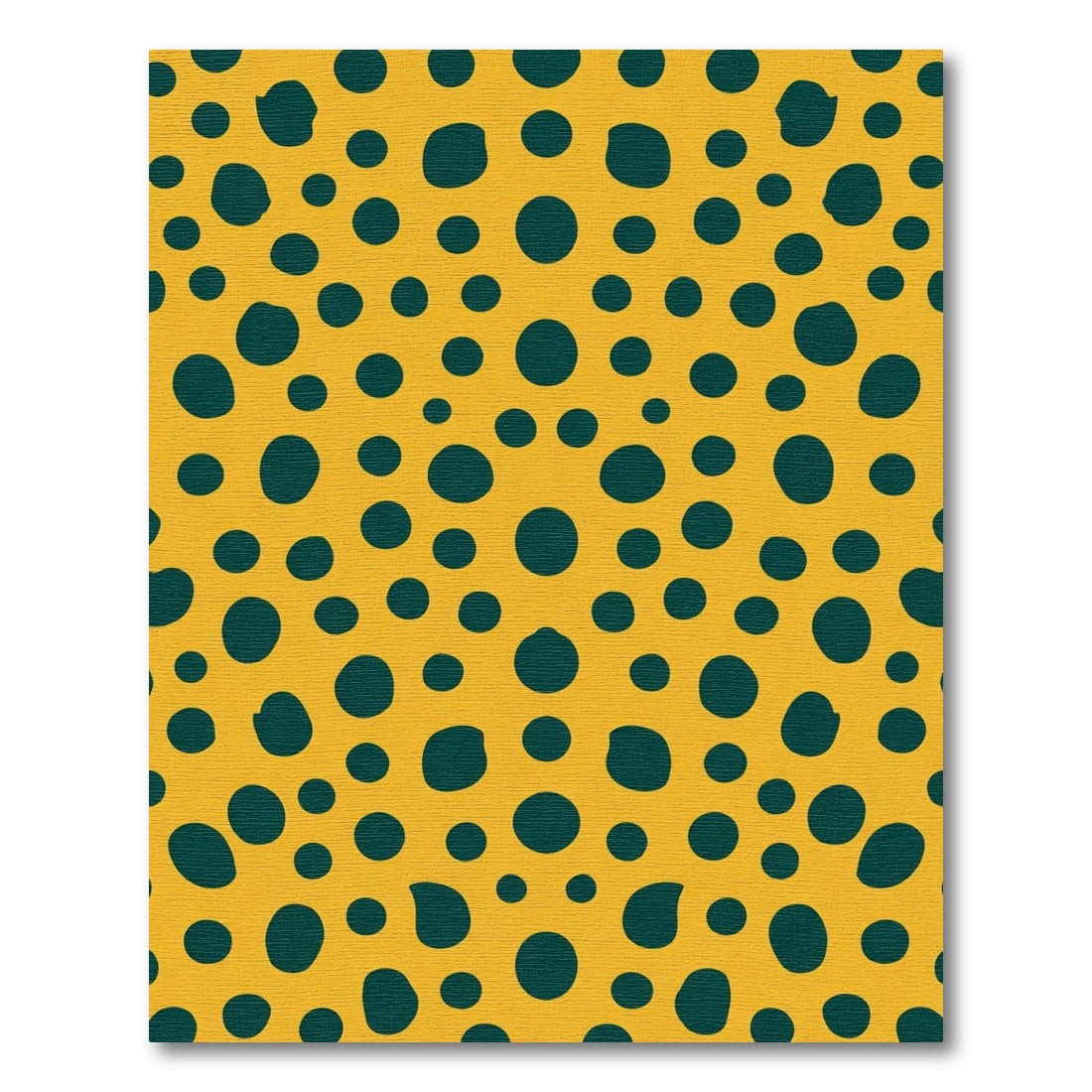 Gold Teal Polka Dot Scatter Rug