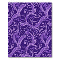 Purple Floral Flowing Vine Abstract Rug