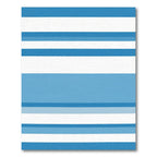 Blue White Gradient Striped Rug