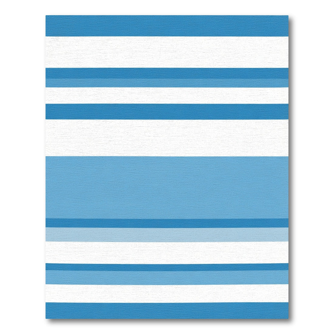 Blue White Gradient Striped Rug