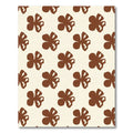 Minimalist Brown Floral Meadow Rug