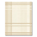 Neutral Beige Linear Plaid Rug
