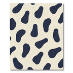Deep Blue Organic Spot Rag Rug