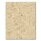 Earthy Abstract Swirls and Curves Rug