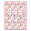 Soft Pink Watercolor Garden Floral Rug